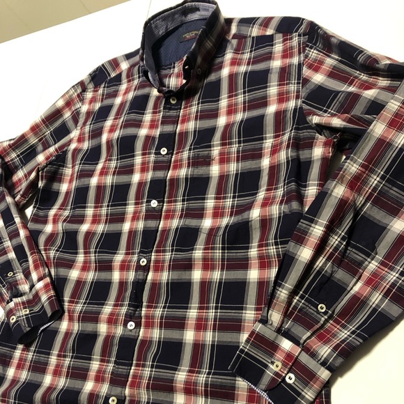 Paul & Shark navy plaid shirt - Picture 2 of 8